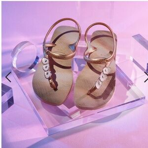 Rasteirinha Havaianas Urban Atlantis Swarovski sandals NWT